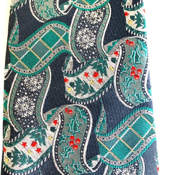 TWO Robert Talbott SPECIAL CHRISTMAS HOLIDAY 100% Silk Hand Sewn Tie LIMITED - Picture 8 of 15